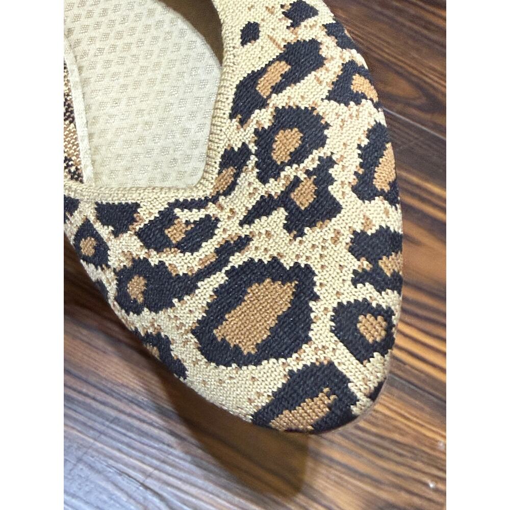 Skechers Air Colled Memory Foam Knit Ballet Flats Cheetah Print Size 8 - Picture 3 of 8